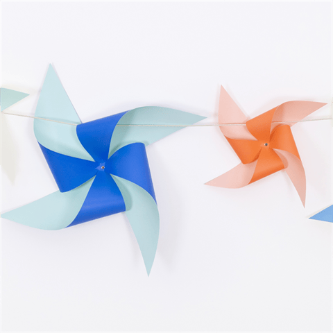 Meri Meri - Giant Pinwheel Garland Kit - Dev Rüzgar Gülü Asılan Süs Kiti