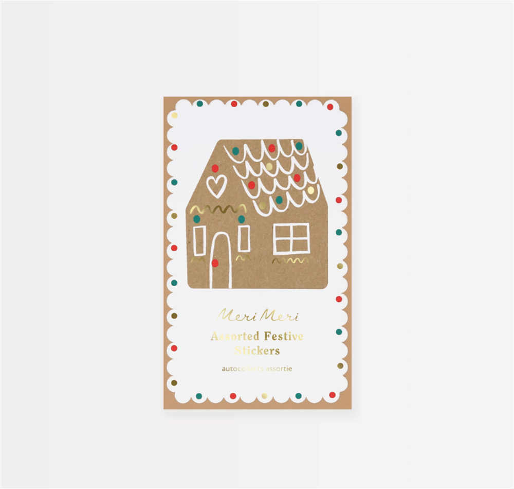 Meri Meri - Gingerbread Sticker Seti - 50 Yaprak