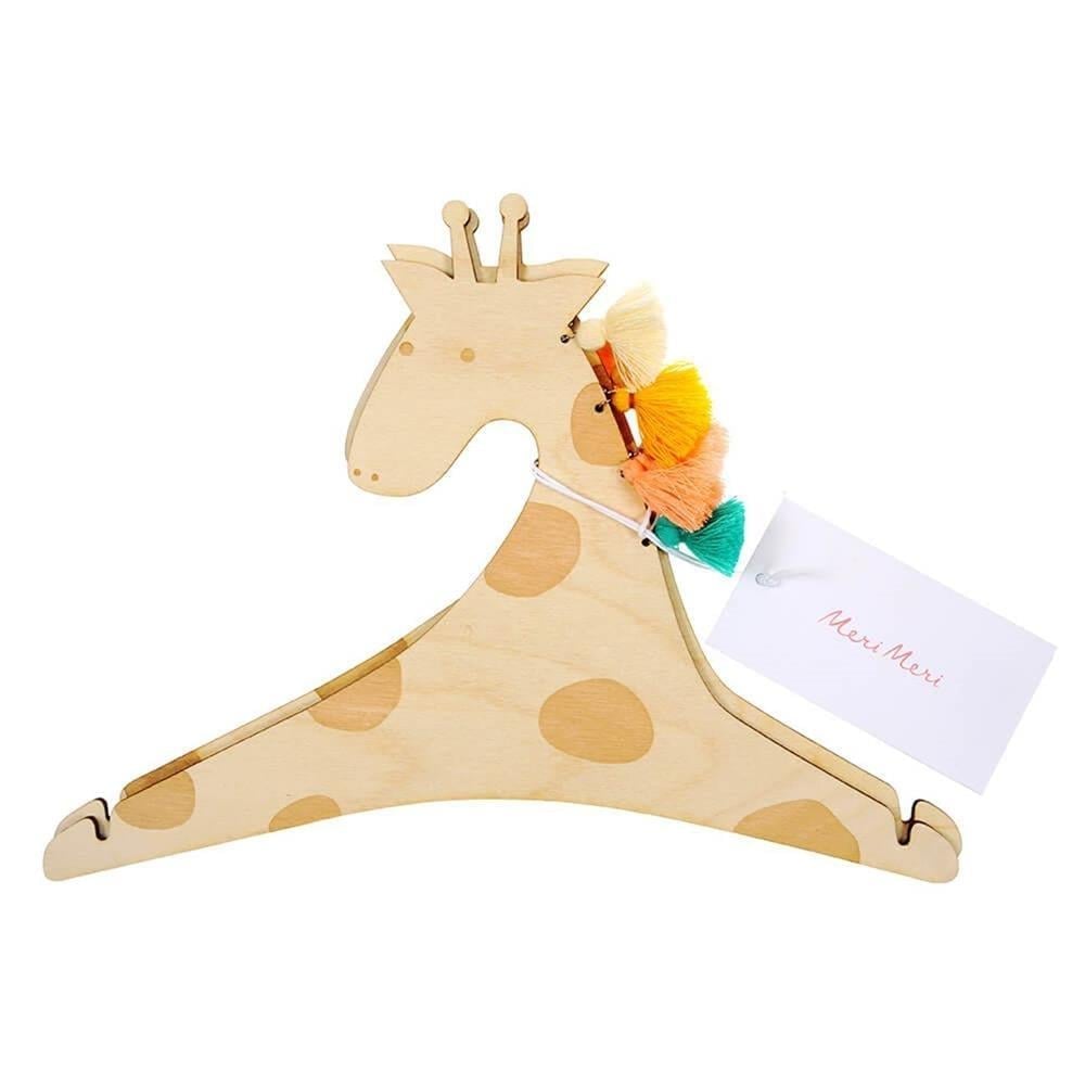 Meri Meri - Giraffe Clothes Hangers - Zürafa Ahşap Askı