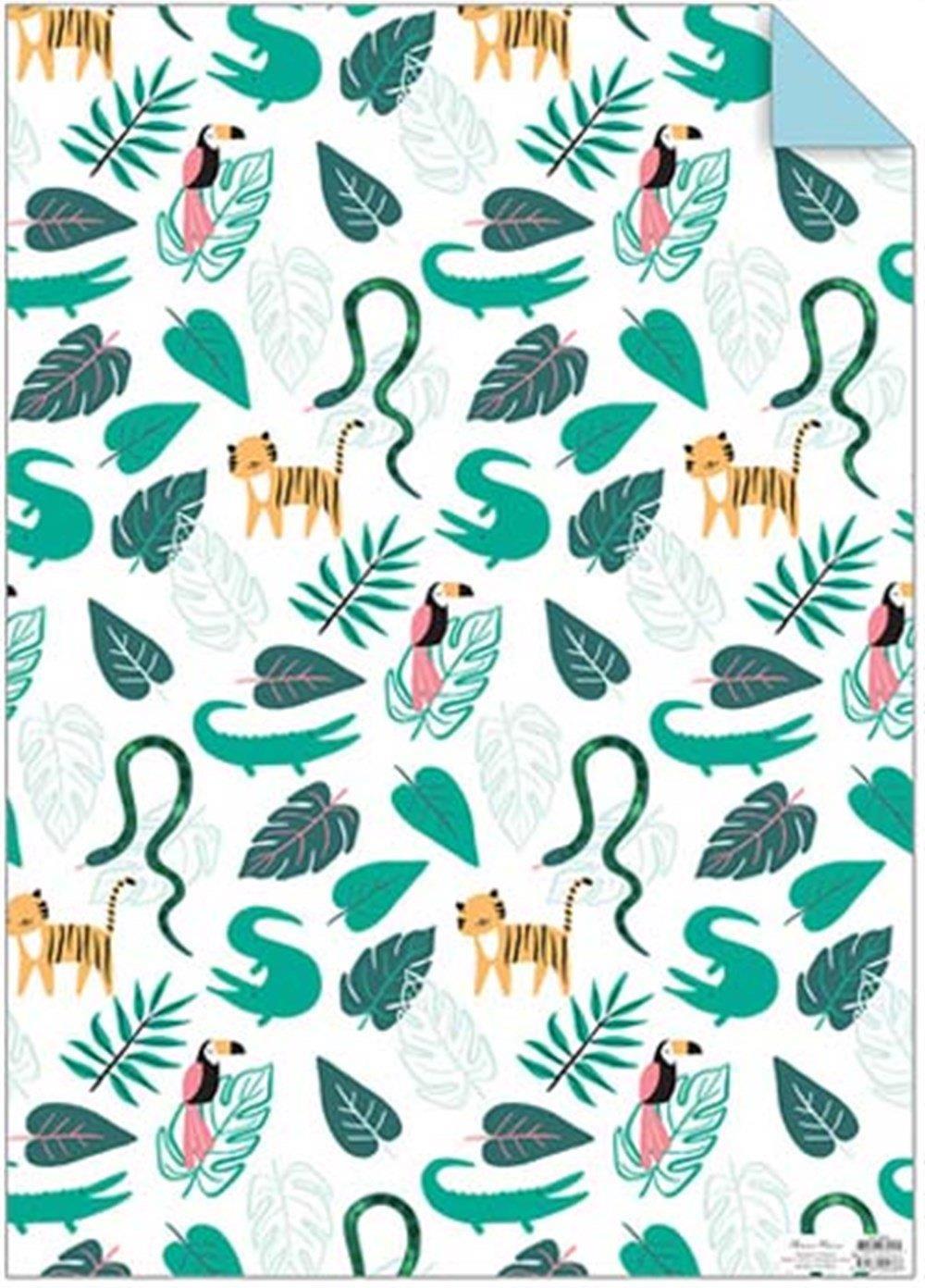 Meri Meri - Go Wild Gift Wrap Sheets - Vahşi Doğa Hediye Paketleme Kağıtları