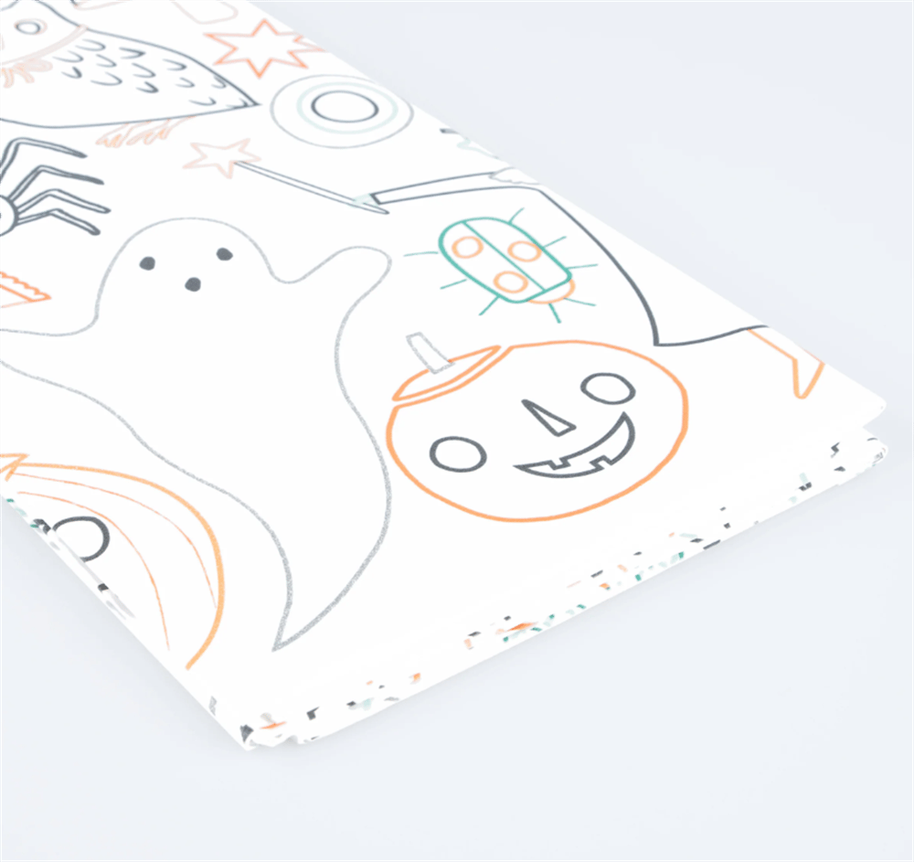 Meri Meri - Halloween Colour In Activity Tablecloth - Cadılar Bayramı Aktivite Masa Örtüsü