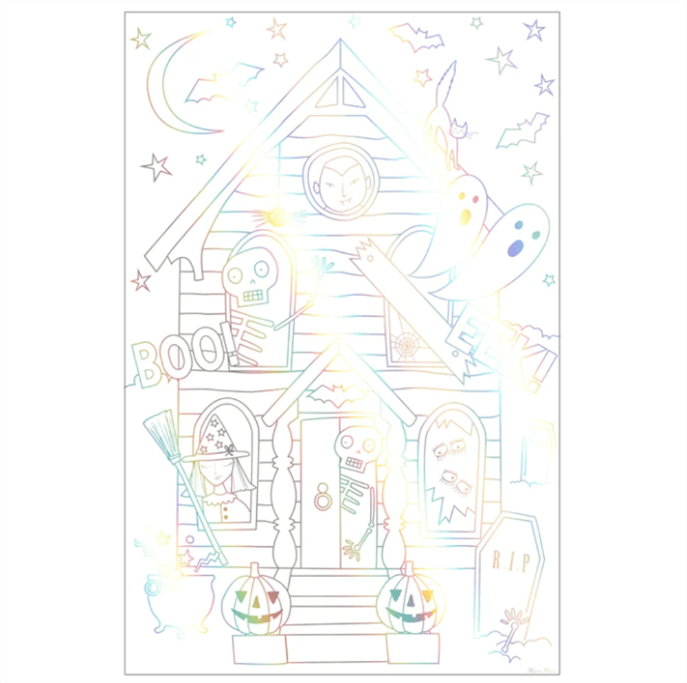 Meri Meri - Halloween Colouring Posters - Cadılar Bayramı Boyama Posterleri (2'li)