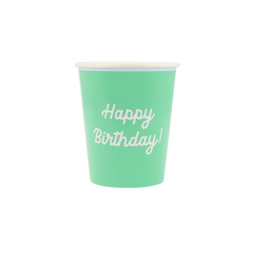 Meri Meri - Happy Birthday Bardaklar - 8 Adet