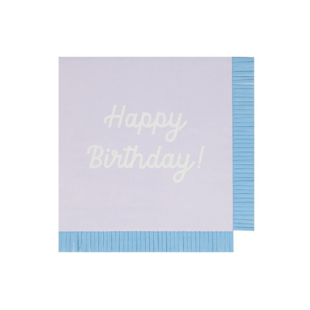 Meri Meri - Happy Birthday Peçeteler - L - 16 Adet