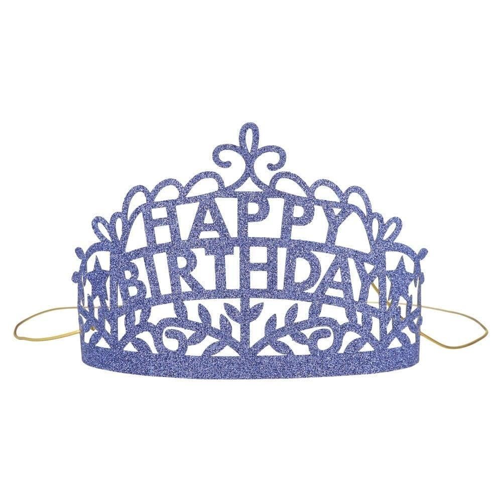 Meri Meri - Happy Birthday Tiaras - Happy Birthday Taç - 8'Li