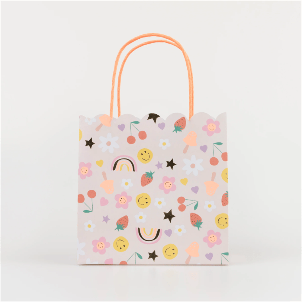 Meri Meri - Happy Face Icons Party Bags - Mutlu Yüz Semboller Parti Çantaları (X8)