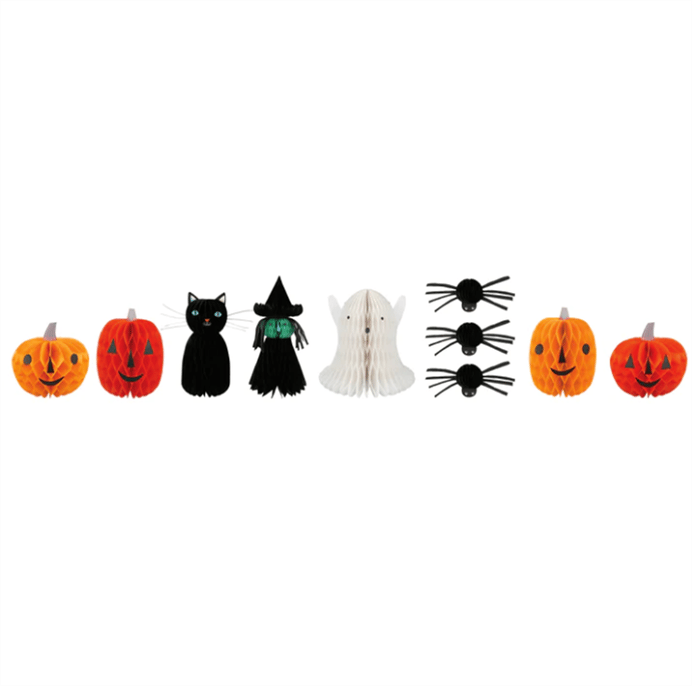Meri Meri - Honeycomb Halloween Characters - Hallweeon Karakterleri (10'lu)