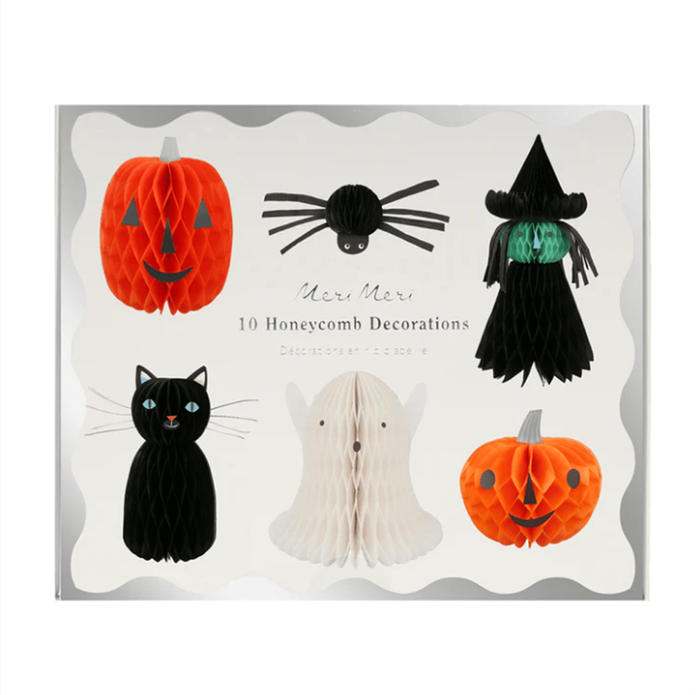 Meri Meri - Honeycomb Halloween Characters - Hallweeon Karakterleri (10'lu)