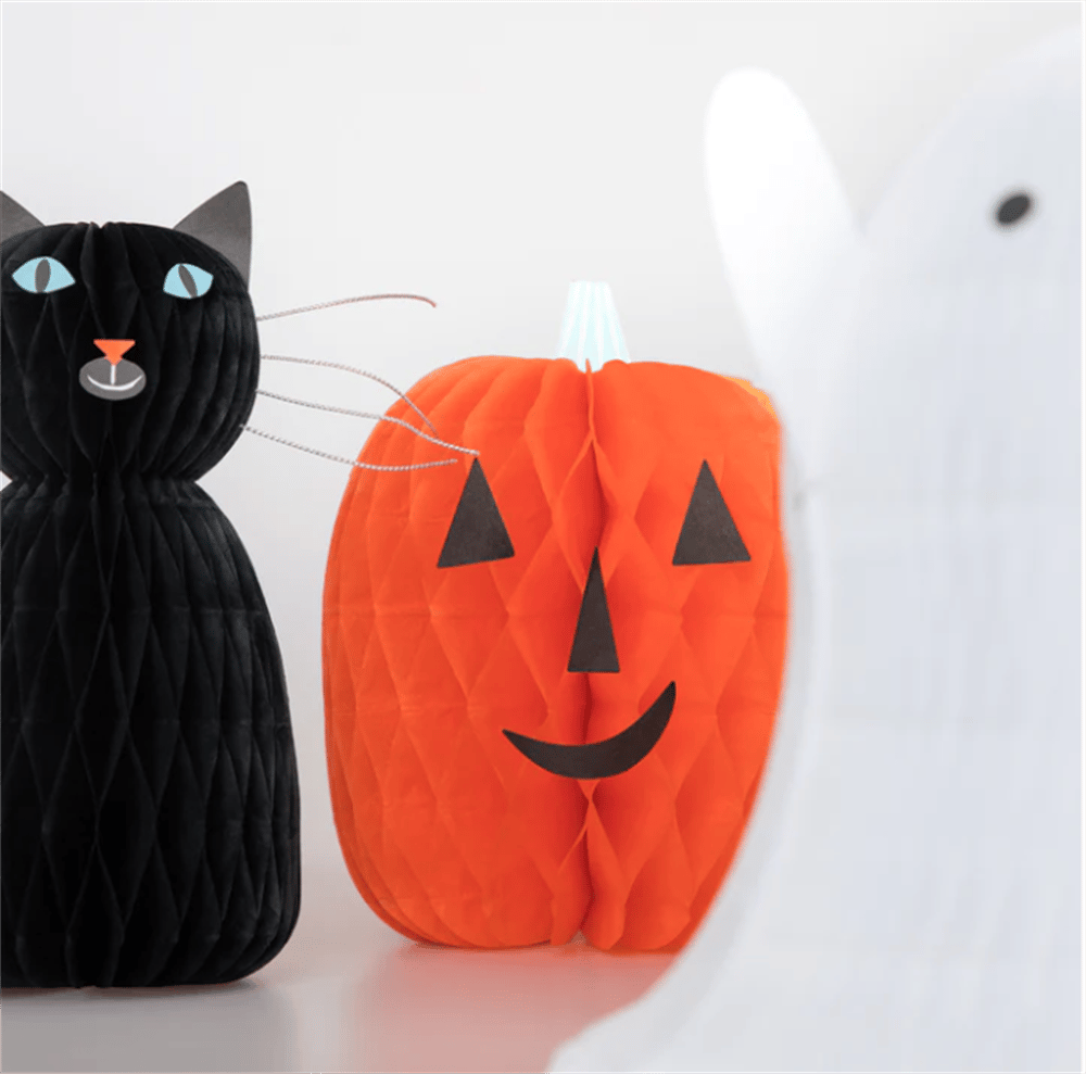 Meri Meri - Honeycomb Halloween Characters - Hallweeon Karakterleri (10'Lu)