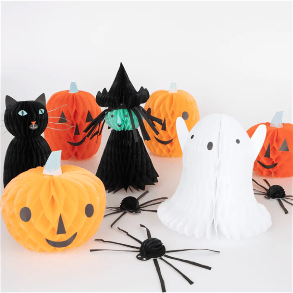 Meri Meri - Honeycomb Halloween Characters - Hallweeon Karakterleri (10'lu)