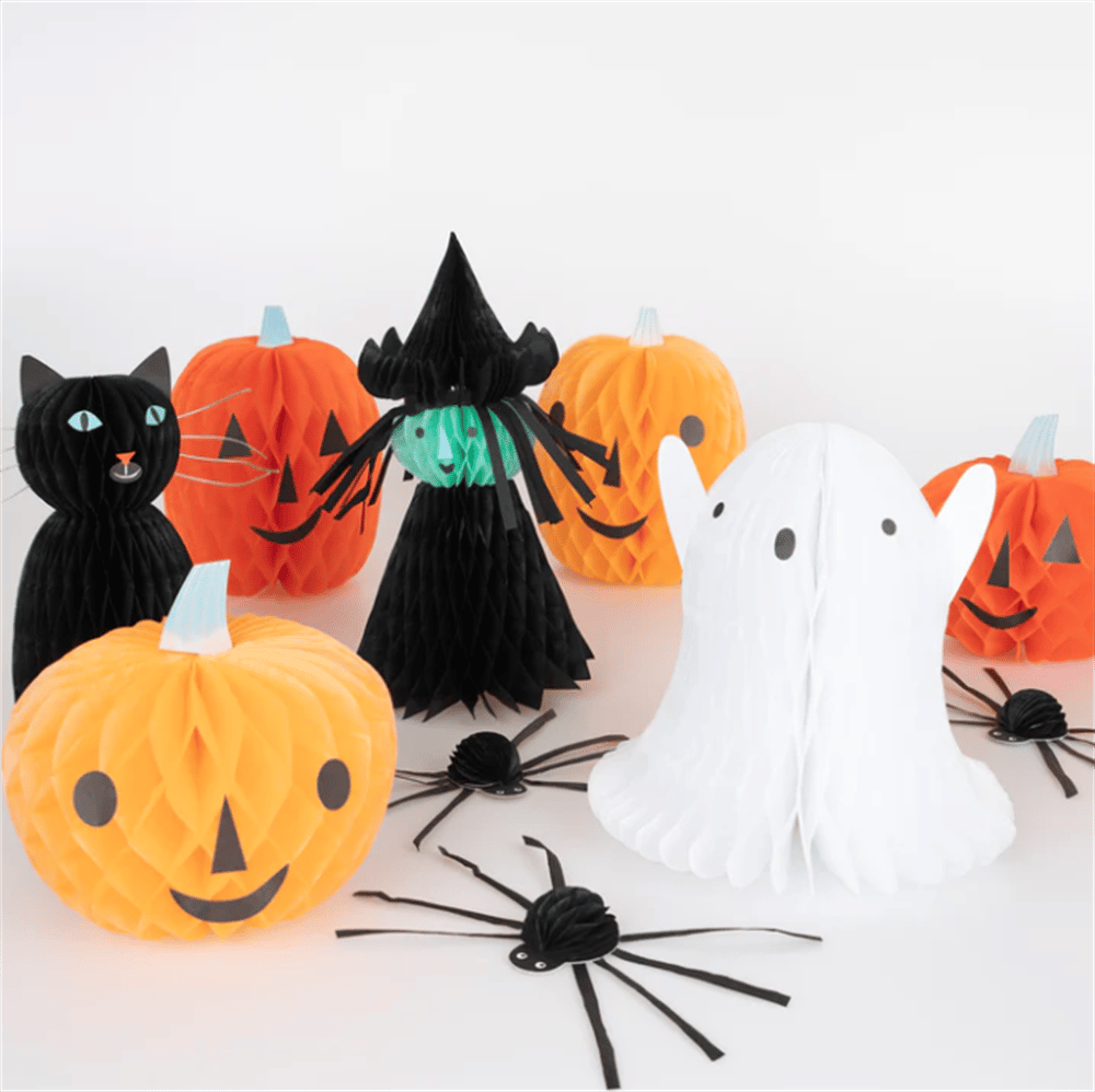 Meri Meri - Honeycomb Halloween Characters - Hallweeon Karakterleri (10'Lu)