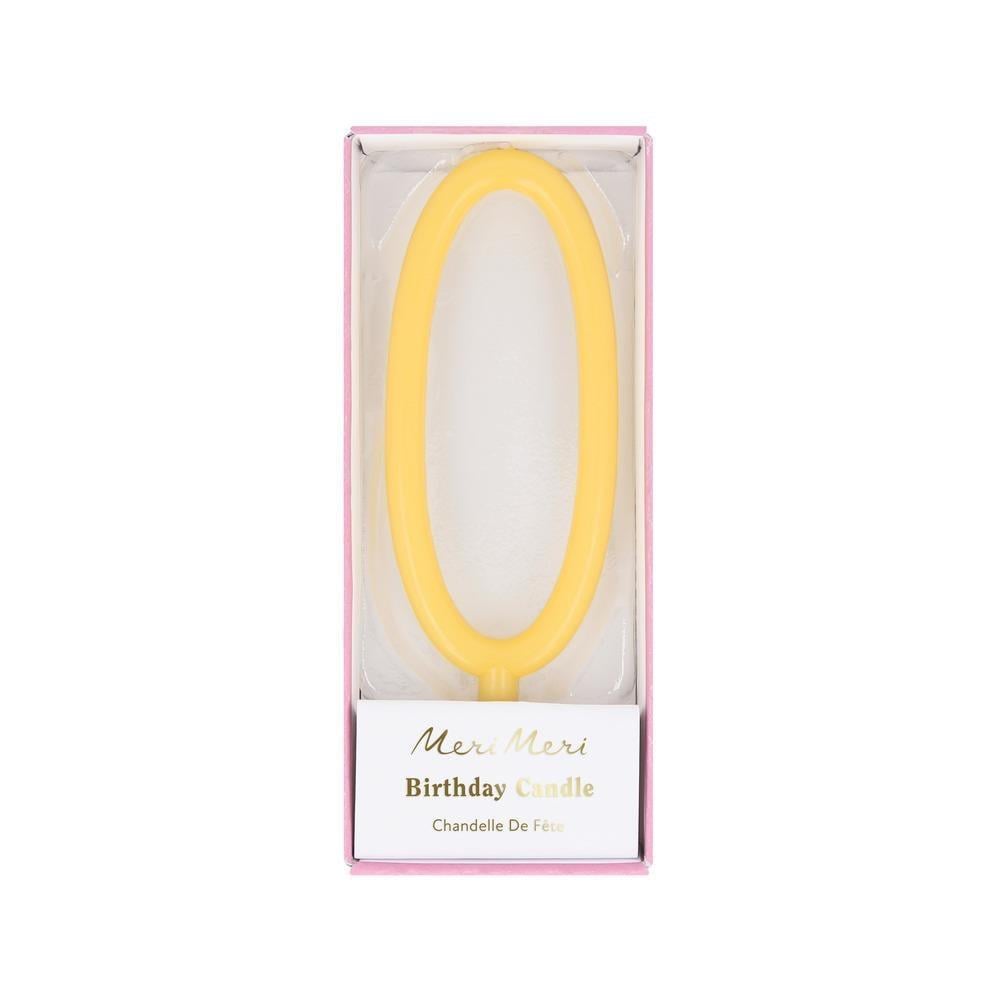 Meri Meri - İnce Rakam Mum - 0