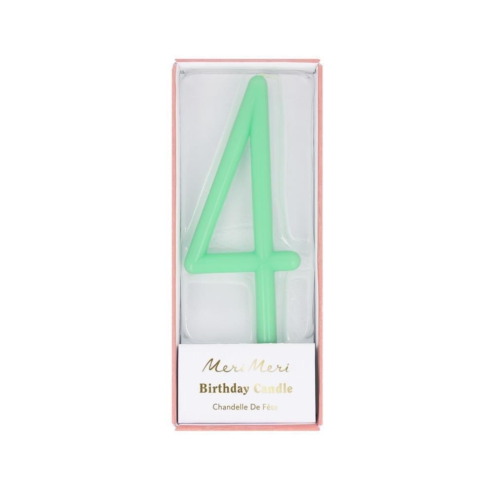Meri Meri - İnce Rakam Mum - 4