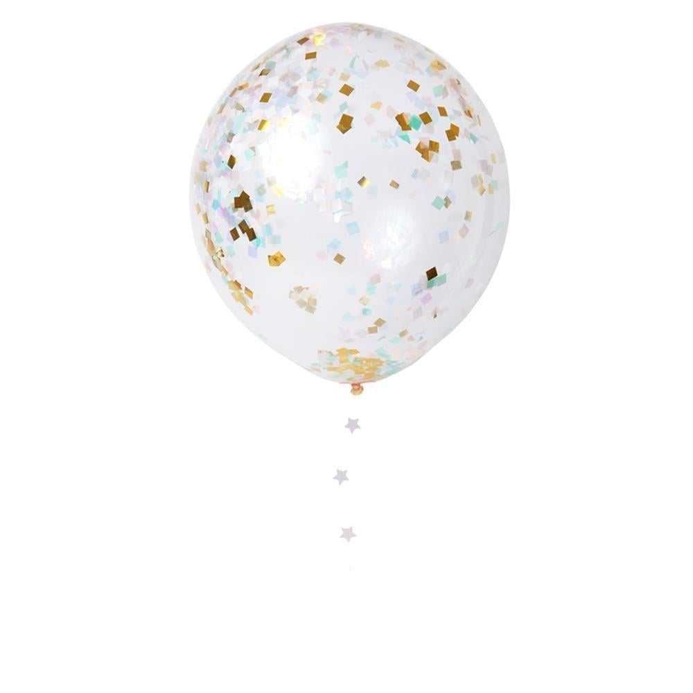 Meri Meri - Iridescent Confetti Balloon Kit - Parıltılı Konfetili Balon Kit
