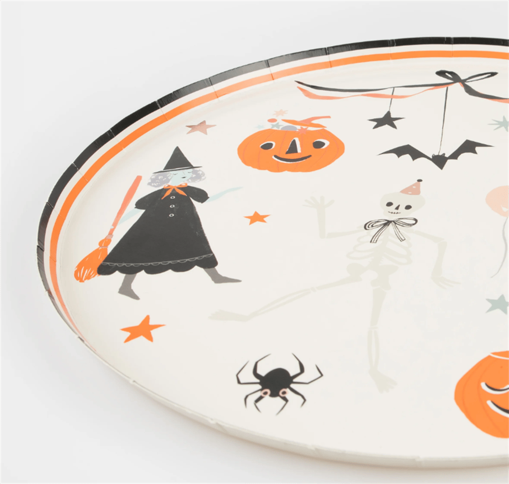 Meri Meri - It's Halloween! Dinner Plates - Cadılar Bayramı Tabak (L) (8'Li)
