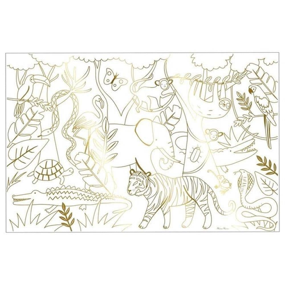 Meri Meri - Jungle Colouring Posters - Orman Boyamalı Poster