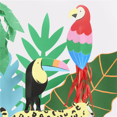 Meri Meri - Jungle Jamboree Cake Toppers - Jungle Jamboree Pasta Süsü