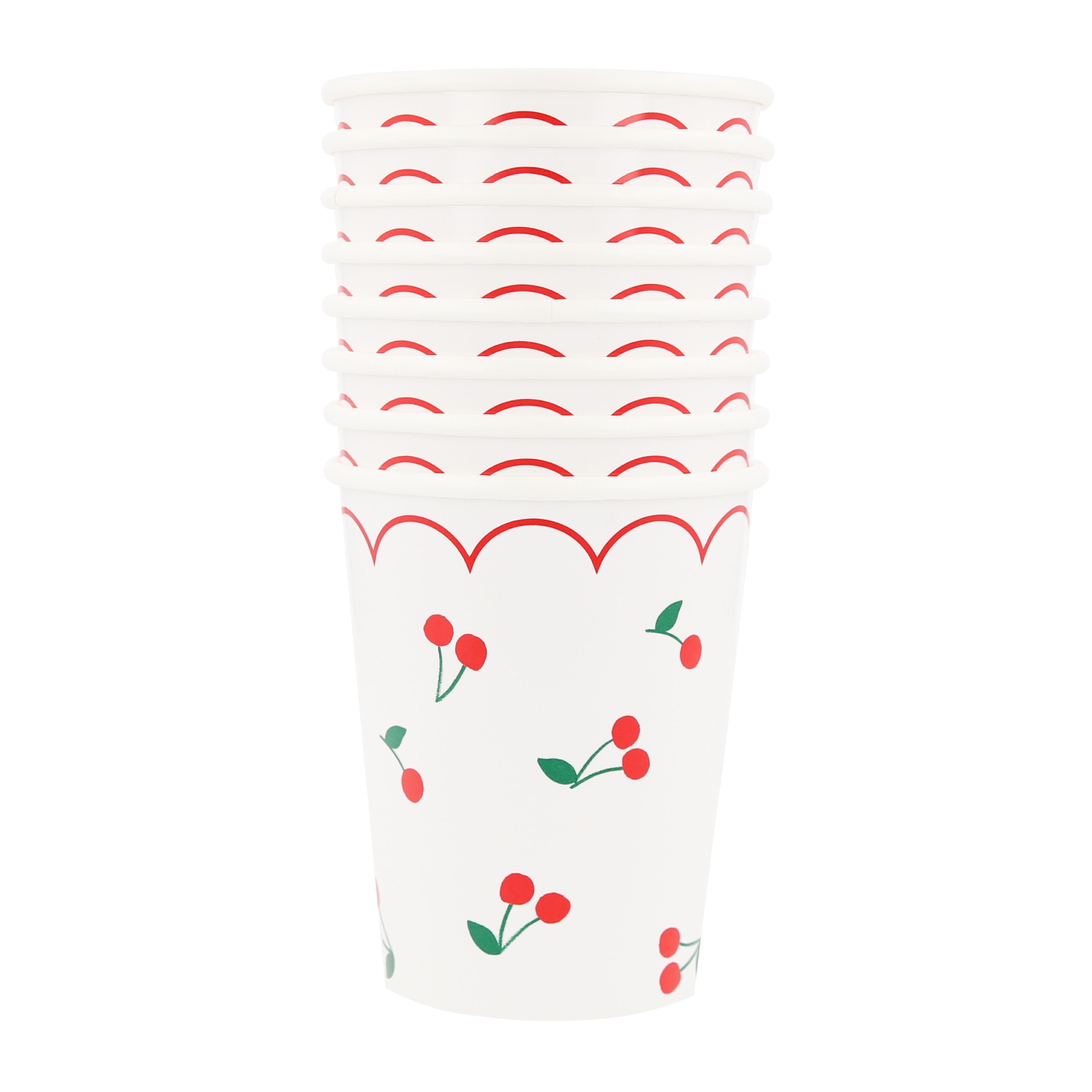 Meri Meri - Kiraz Bardaklar - 8 Adet