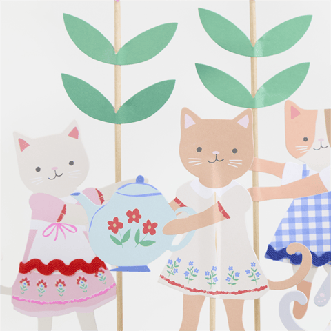 Meri Meri - Kitten Club Cake Toppers - Yavru Kedi Pasta Süsleri