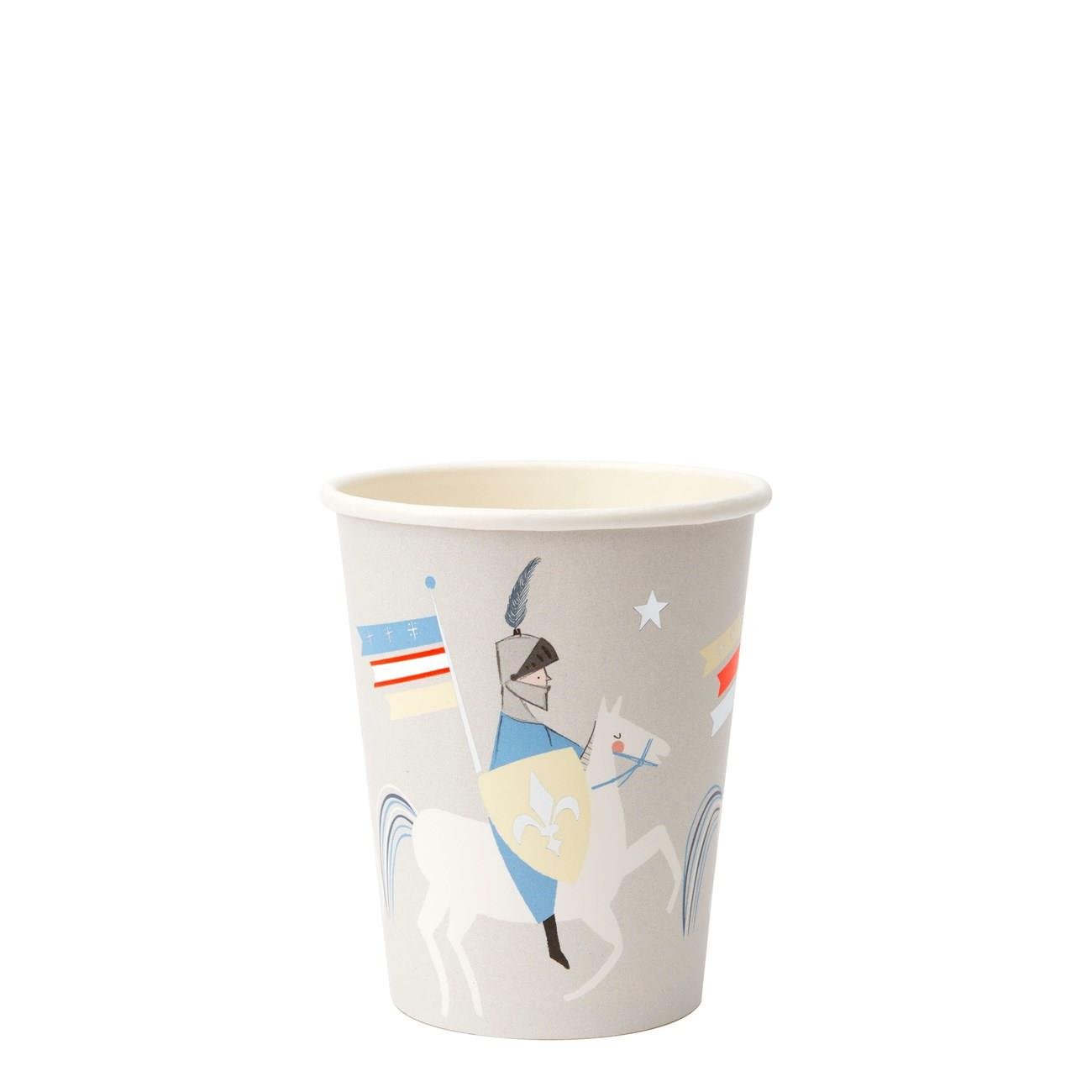 Meri Meri - Knights Party Cups - Şövalye Bardaklar - 8'li