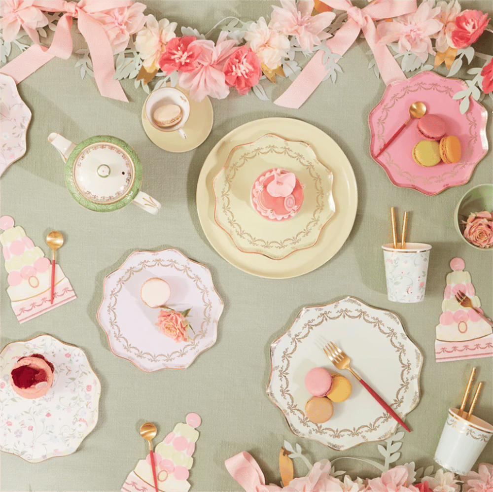 Meri Meri - Ladurée Paris Side Plates - Ladurée Paris Tabaklar (M) (8'Li)