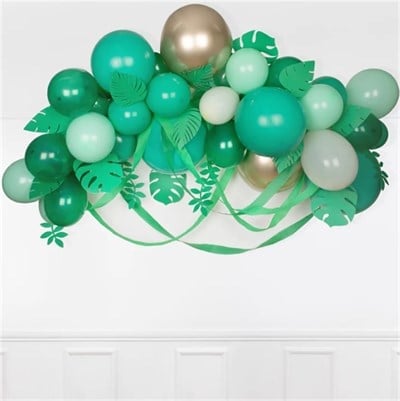 Meri Meri - Leafy Green Balloon Arch Kit - Yapraklı Yeşil Balon Kiti - 44 balon