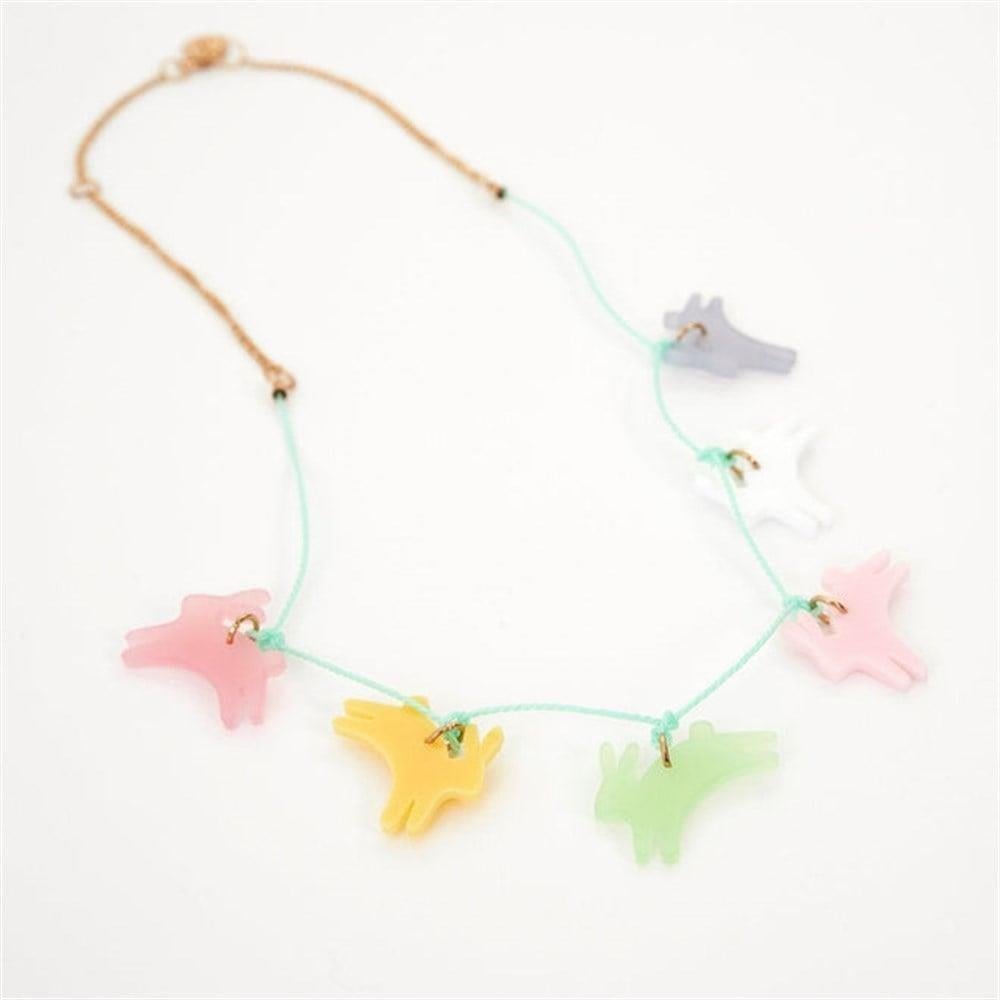 Meri Meri - Leaping Bunny Necklace - Tavşan Kolye