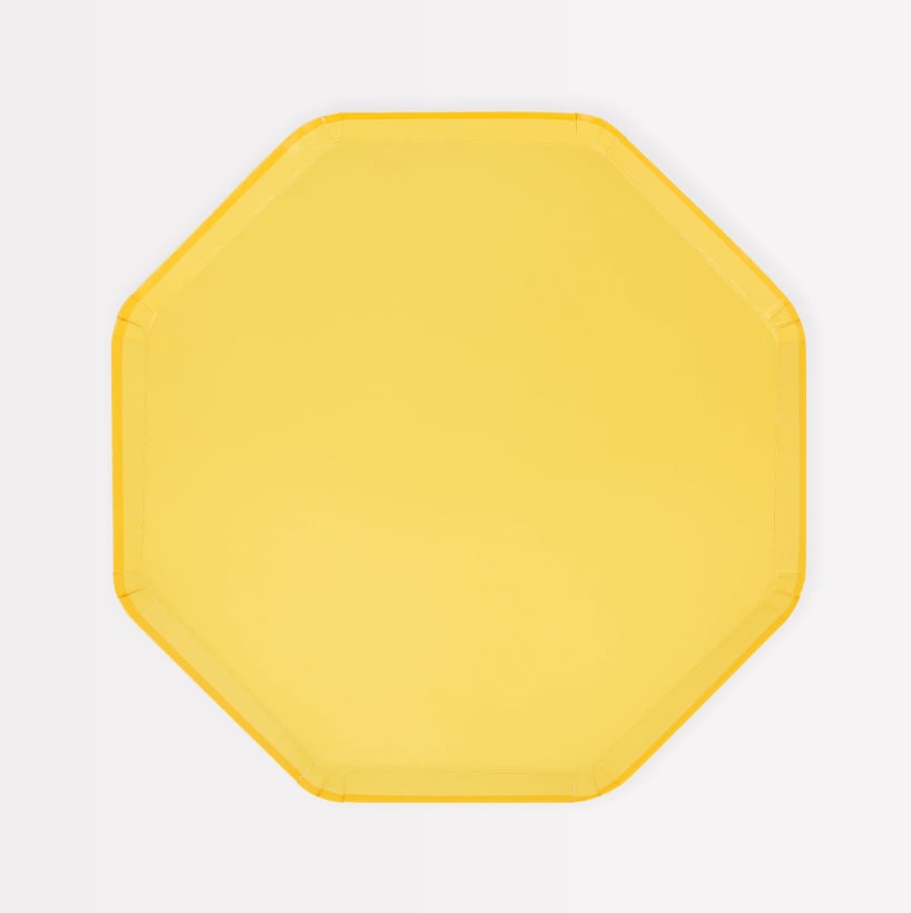 Meri Meri - Lemon Sherbert Side Plates - Limon Sorbe Tabaklar (M) (x8)