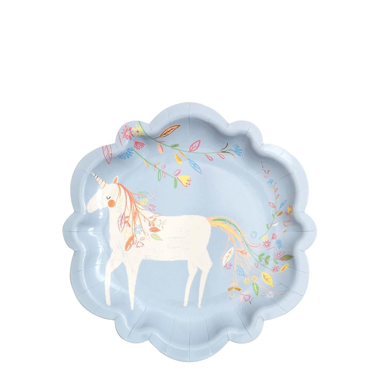 Meri Meri - Magical Princess Plates - Büyülü Prenses Tabaklar - S - 8'li