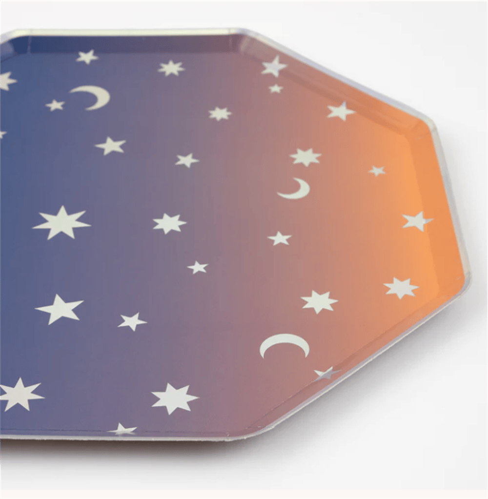 Meri Meri - Making Magic Star Dinner Plates - Make Magic Yıldızlı Tabaklar (L) (8'li)