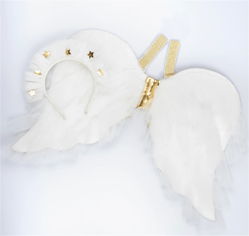 Meri Meri - Melek Kanatları Ve Tacı Kostüm Seti / 3-6 Yaş