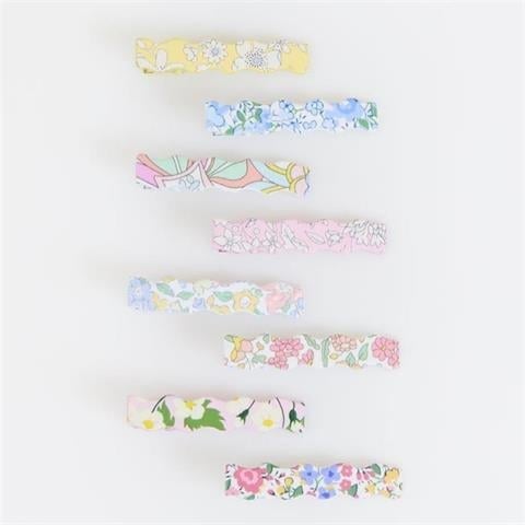 Meri Meri - Meri Meri X Liberty Wavy Hair Clips - Meri Meri X Liberty Dalgalı Saç Tokaları - 8 Adet