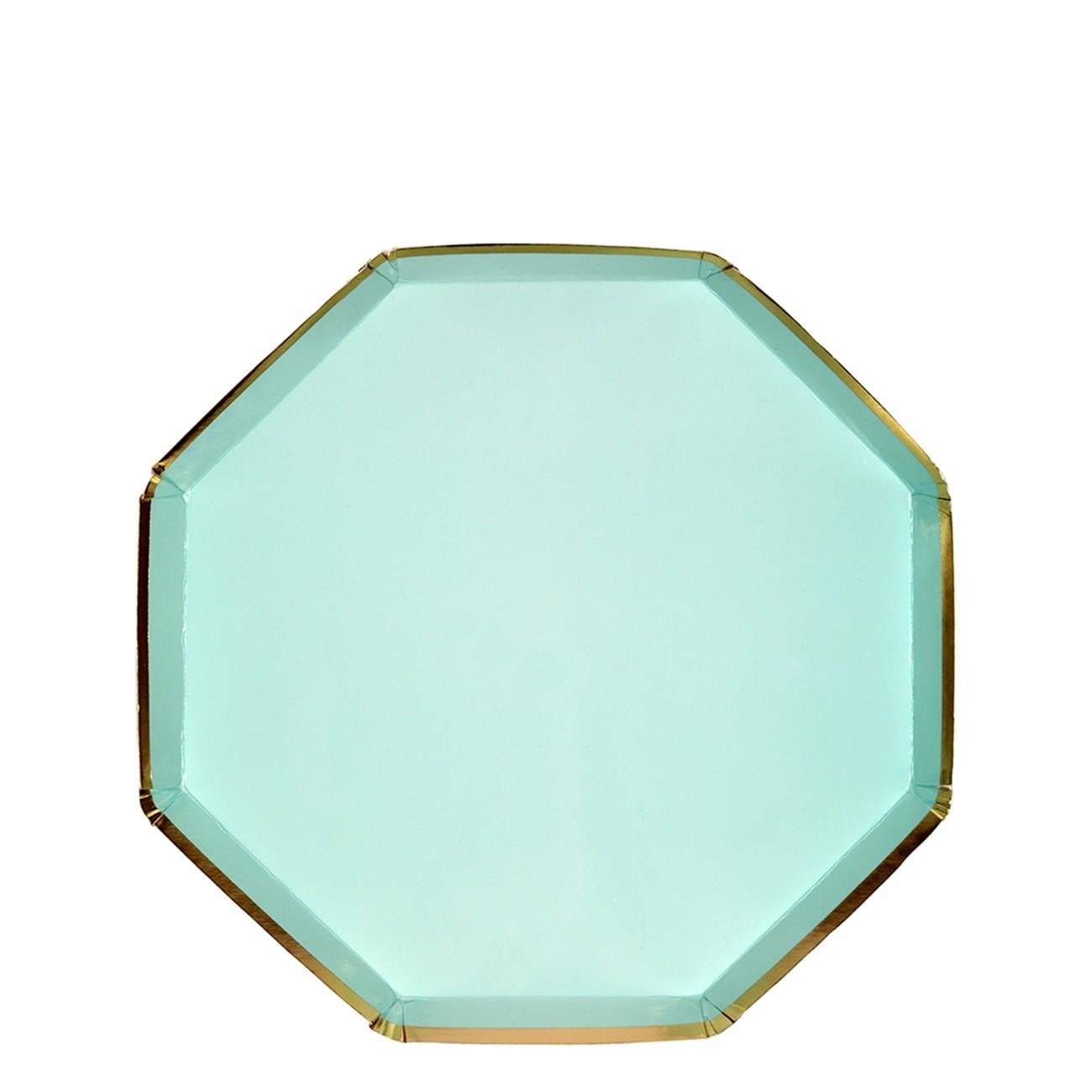 Meri Meri - Mint Plates - Mint Tabaklar - M - 8'li