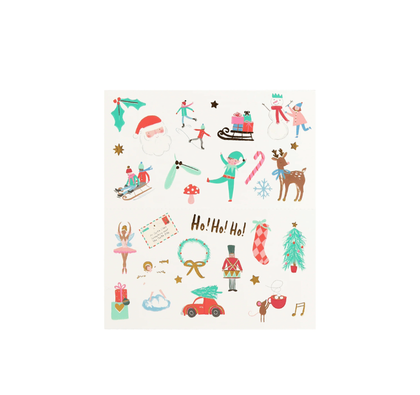 Meri Meri - Mixed Icon Christmas Temporary Tattoos - Yeni Yıl Karışık Geçici Dövme