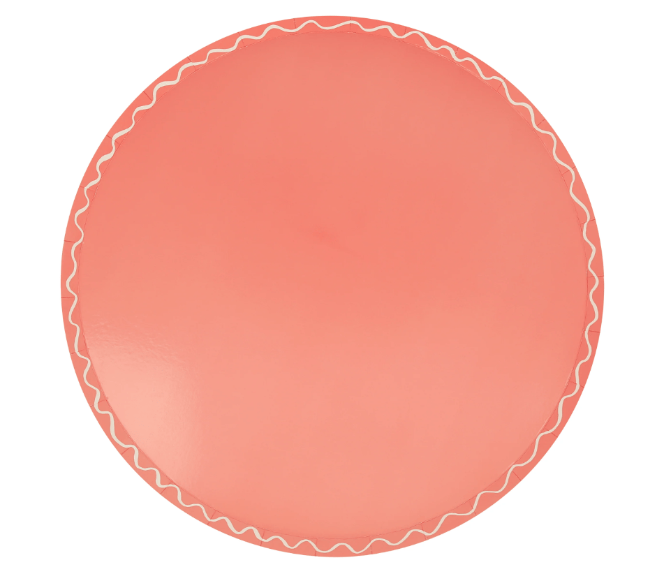 Meri Meri - Mixed Wavy Line Side Plates - Karışık Renkler Dalgalı Tabaklar (M) (x8)