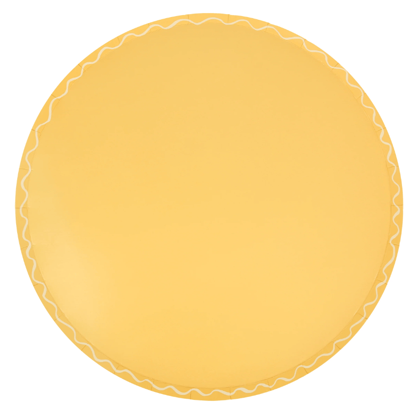 Meri Meri - Mixed Wavy Line Side Plates - Karışık Renkler Dalgalı Tabaklar (M) (x8)