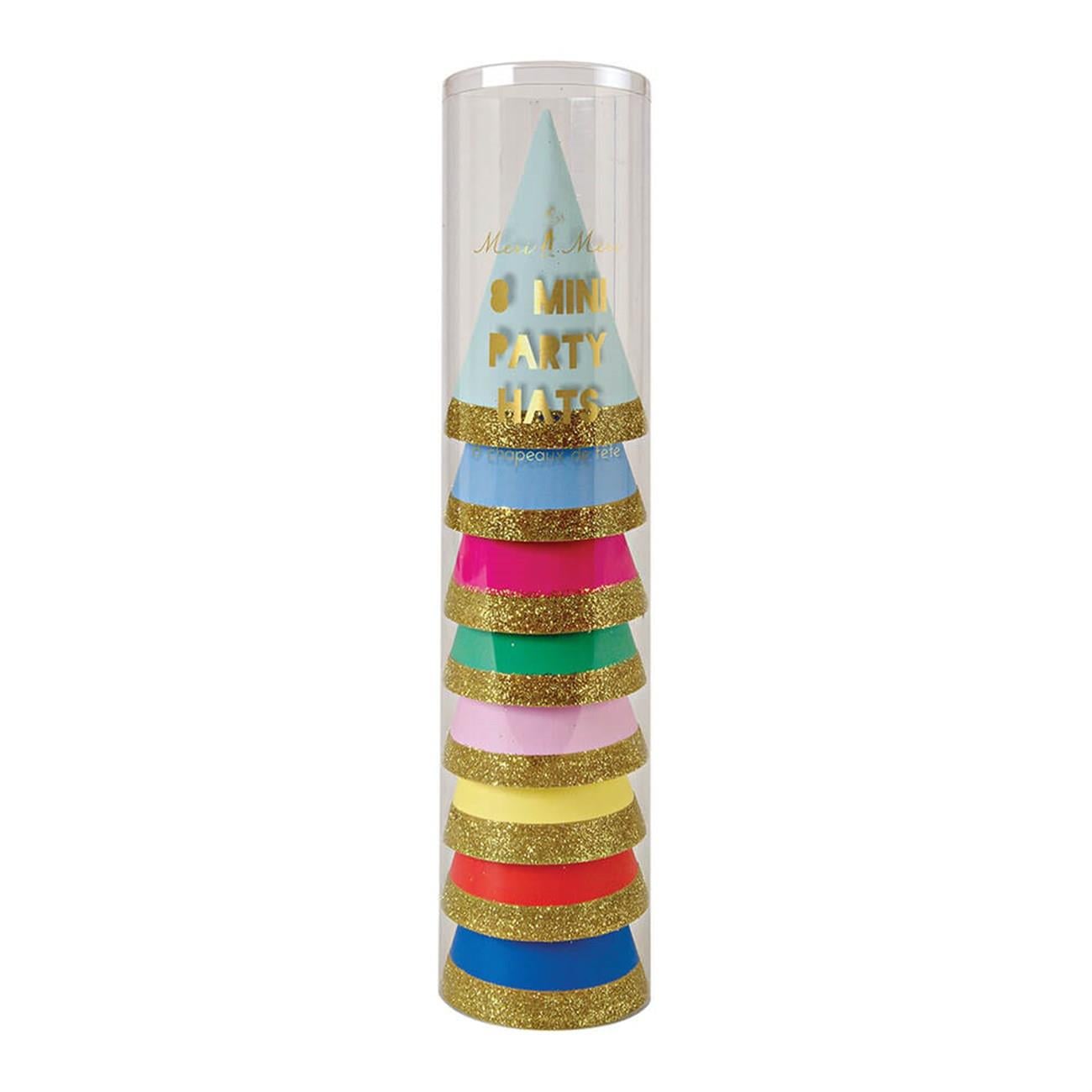 Meri Meri - Multicolor Mini Party Hats - Mini Parti Şapkaları - Çok Renkli