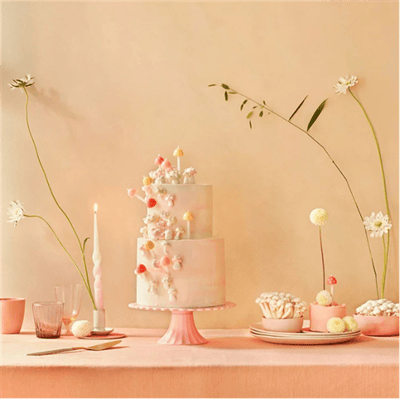 Meri Meri - Mushroom Birthday Candles - Mantar Doğum Günü Mumları - 6'lı