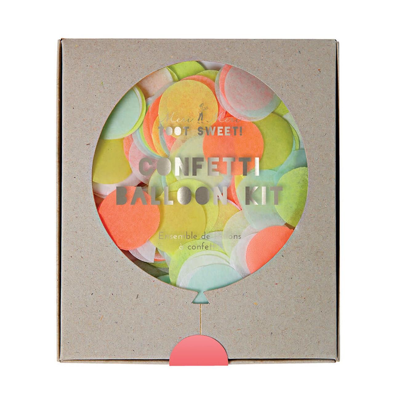 Meri Meri - Neon Confetti Balloon Kit - Neon Konfetili Balon Kit