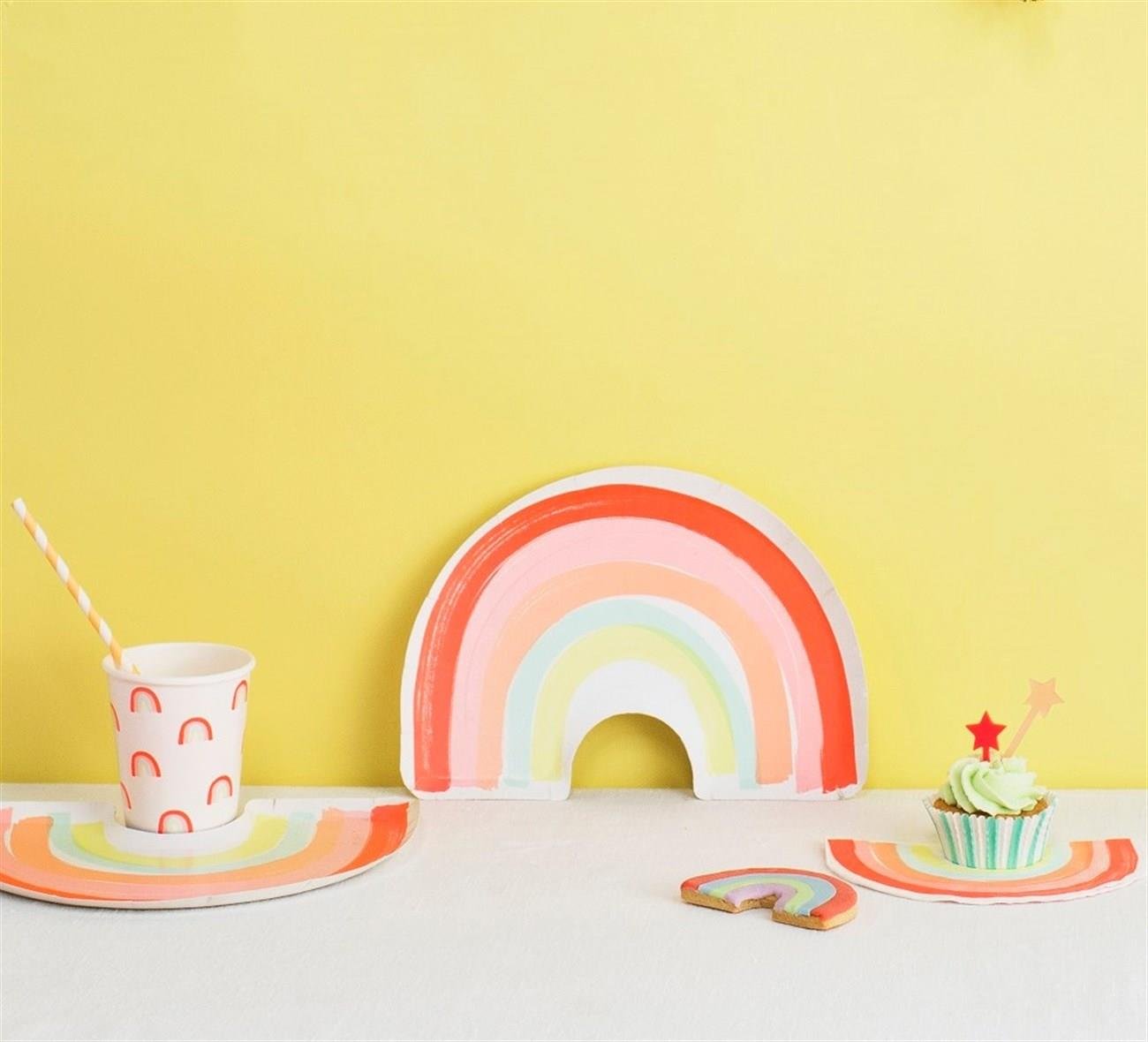 Meri Meri - Neon Rainbow Napkins - Neon Gökkuşağı Peçete - L