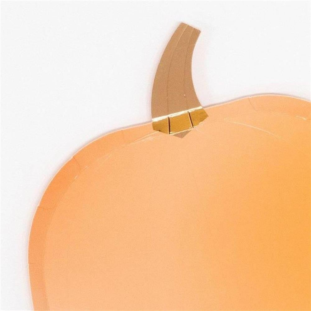 Meri Meri - Ombre Halloween Pumpkin Plates - Pastel Balkabağı Tabaklar