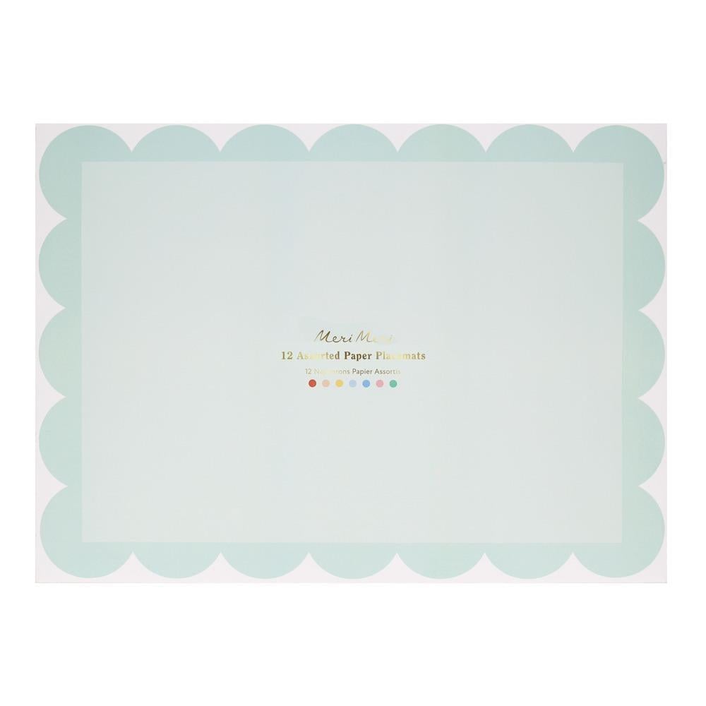 Meri Meri - Parlak Renkli Amerikan Servis - 12 Adet