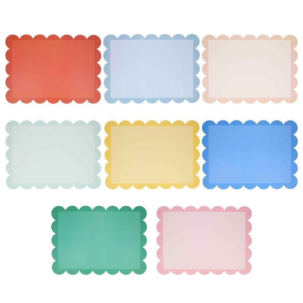 Meri Meri - Parlak Renkli Amerikan Servis - 12 Adet