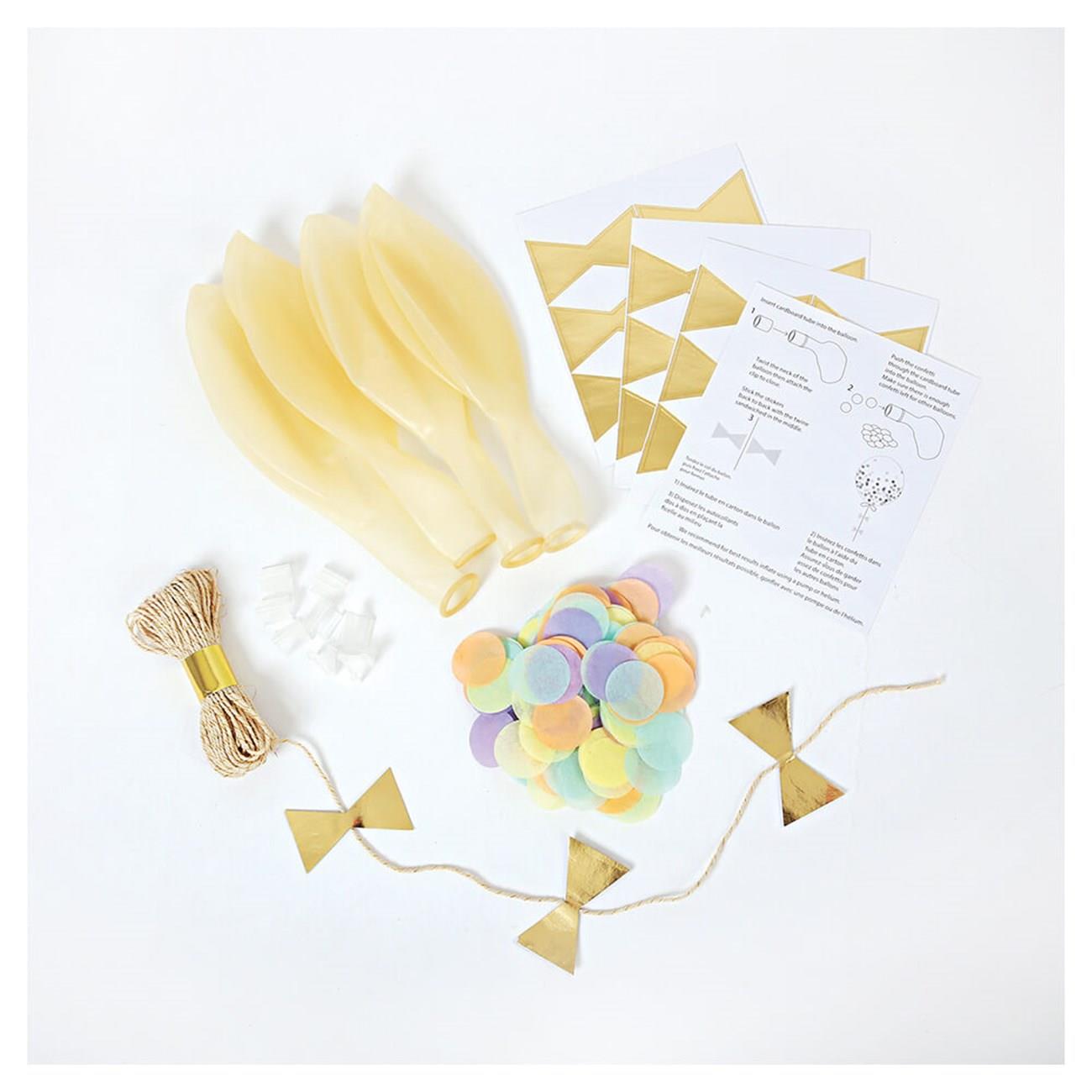 Meri Meri - Pastel Confetti Balloon Kit - Pastel Konfetili Balon Kit