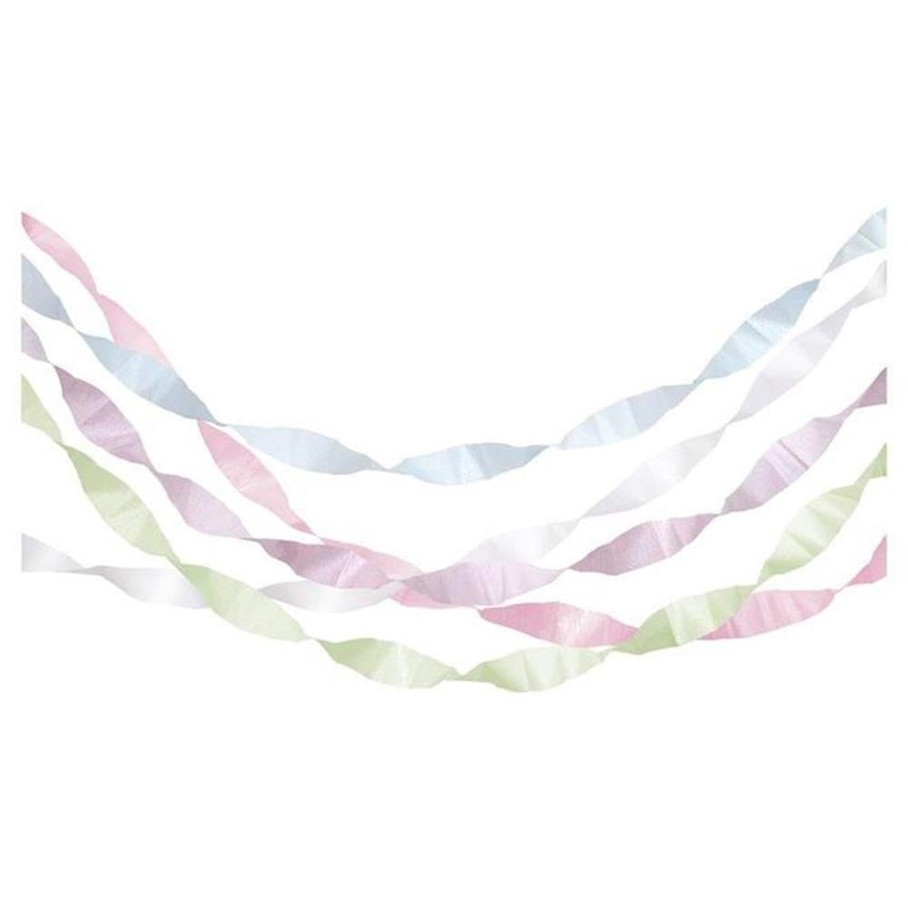 Meri Meri - Pastel Crepe Paper Streamers - Pastel Renkli Kağıt Şeritler