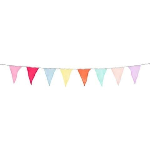 Meri Meri - Pastel Rainbow Organza Garland - Pastel Renkli Gökkuşağı Organze Asılan Süs
