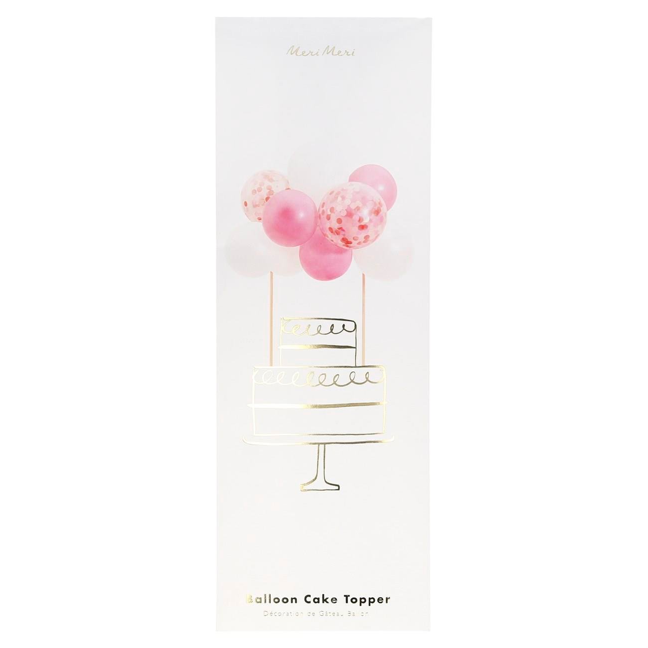 Meri Meri - Pembe Balonlar Pasta Süsü