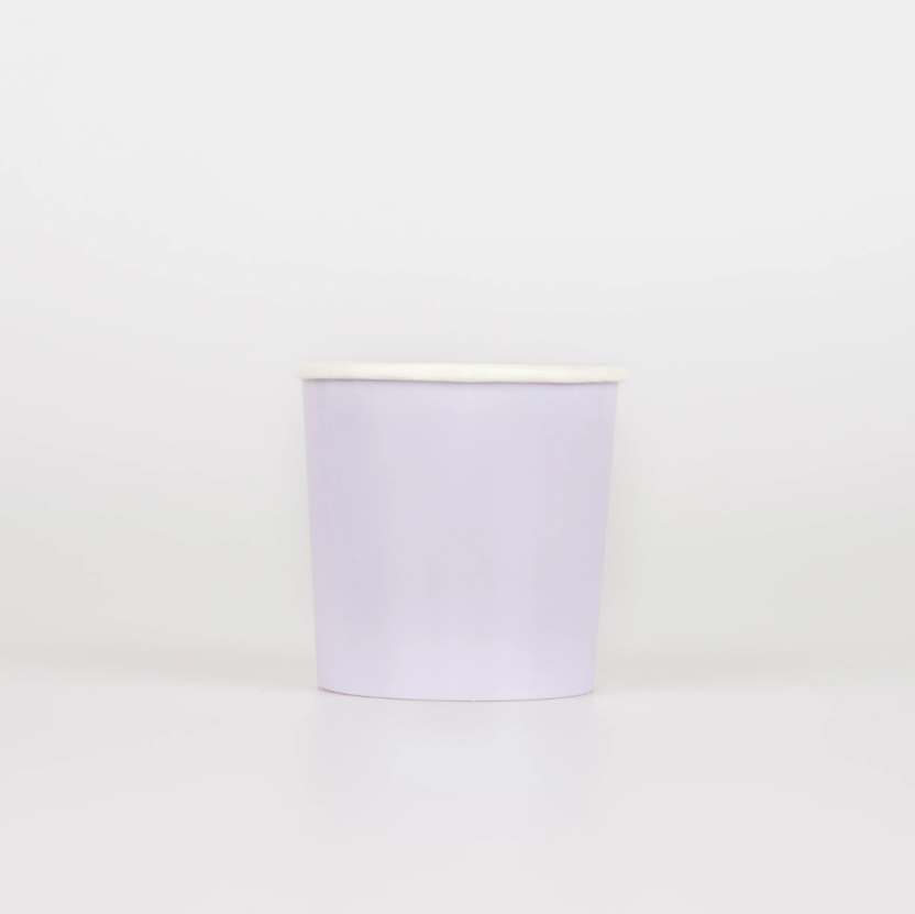 Meri Meri - Periwinkle Cups - Menekşe Rengi Bardaklar (x8)