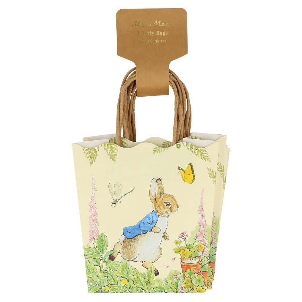 Meri Meri - Peter Rabbit In The Garden Party Bags - Peter Rabbit Bahçede Parti Çantaları - 8'Li