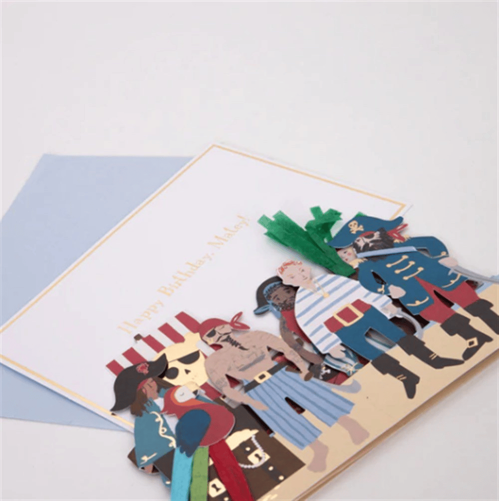 Meri Meri - Pirate Card - Korsan Tebrik Kartı
